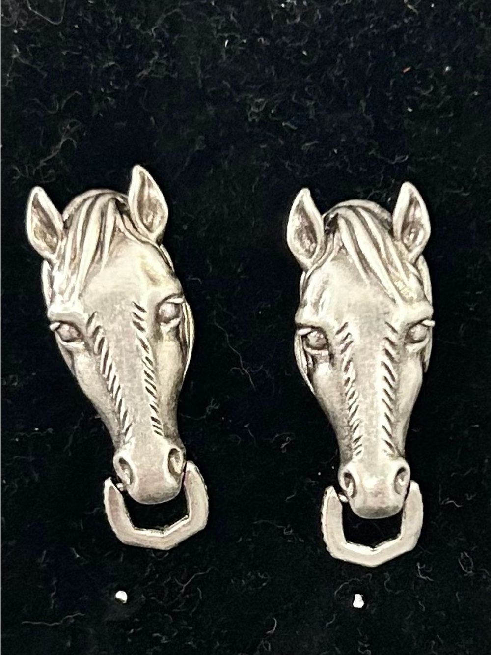 Kendra Scott Beau silver tone Horse Head  Earrings